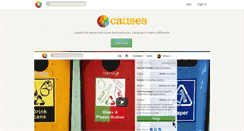Desktop Screenshot of causes.com