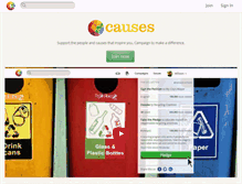 Tablet Screenshot of causes.com