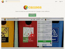 Tablet Screenshot of nonprofits.causes.com